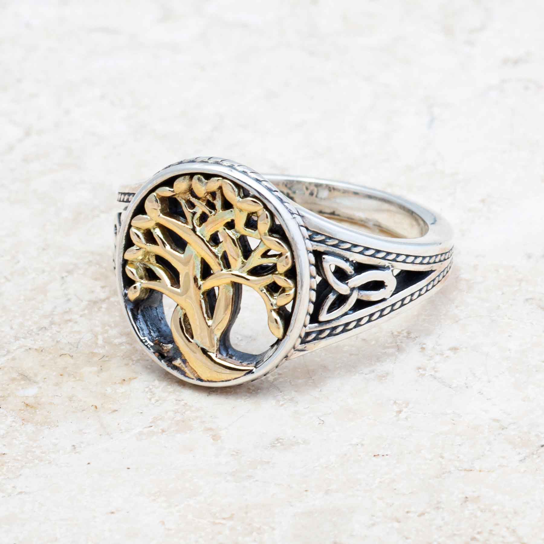 Celtic Tree of Life Sterling Silver Ring 8