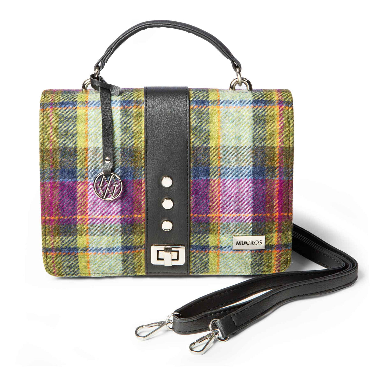 Fiona Handbag, Purple Plaid