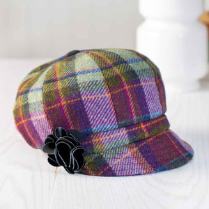 Newsboy Cap, Purple Plaid