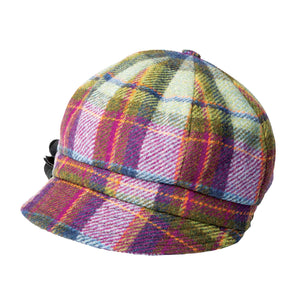 Newsboy Cap, Purple Plaid