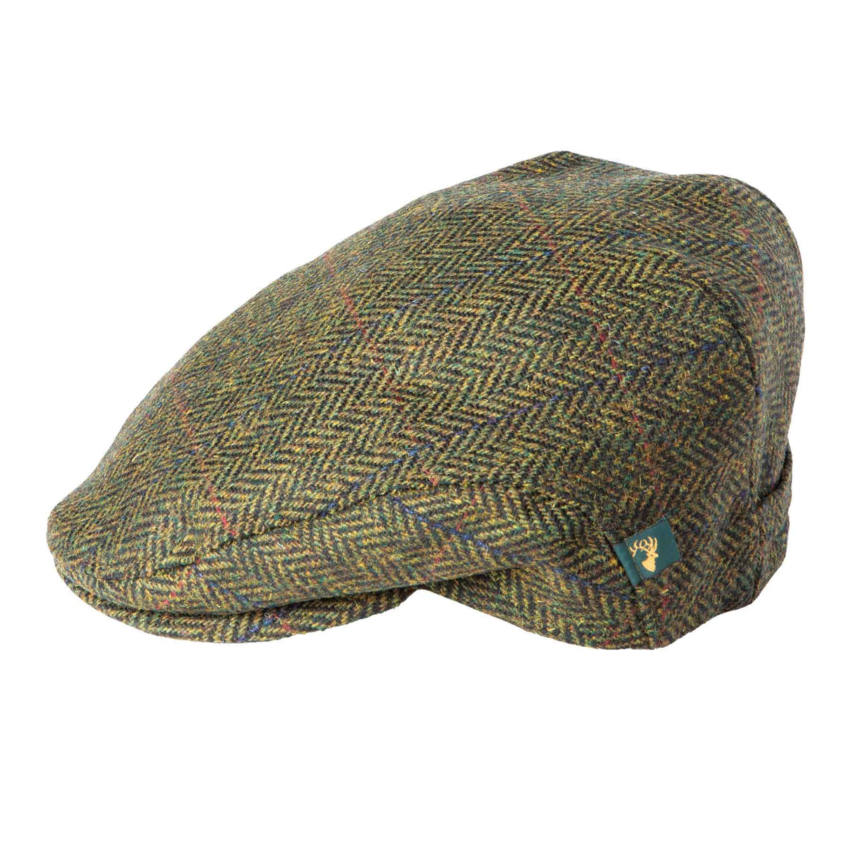 Trinity Newsboy Cap- Green Tweed