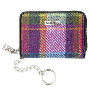 Credit Card Holder, Purple Plaid