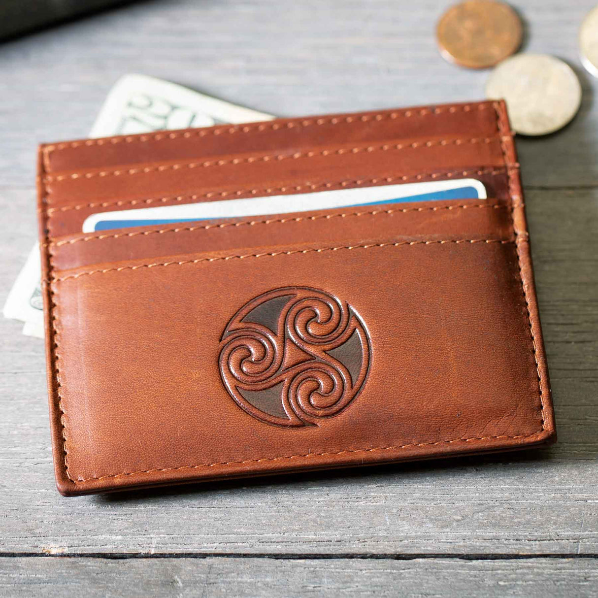 Tomas Card Holder - Tan - Creative Irish Gifts