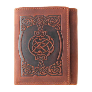 Tri Fold Wallet- Tan - Creative Irish Gifts