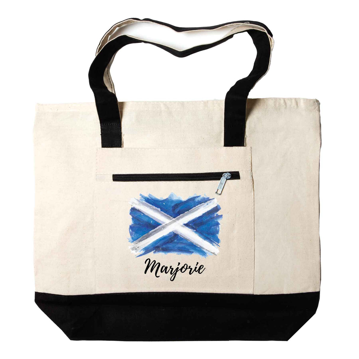 Personalized Scottish Flag Tote Bag