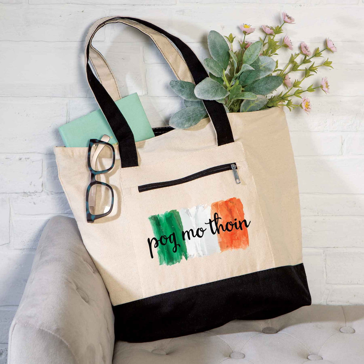 Pog Mo Thoin Irish Flag Tote Bag