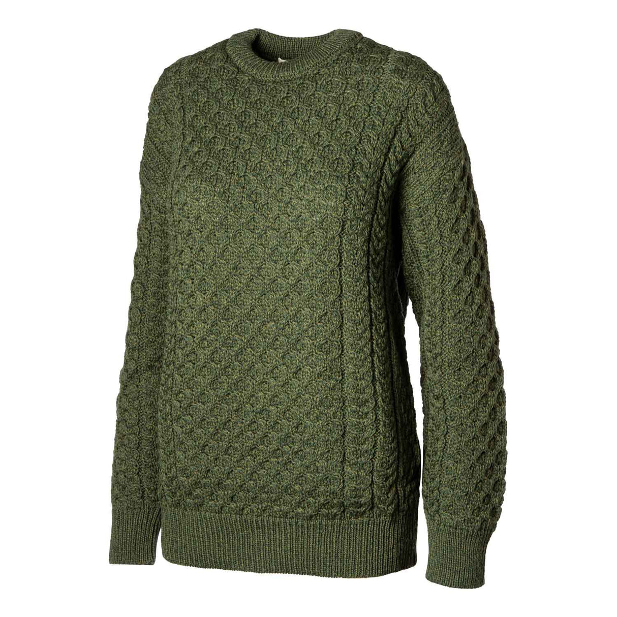 Kildare Unisex Longer Length Crewneck - Army Green