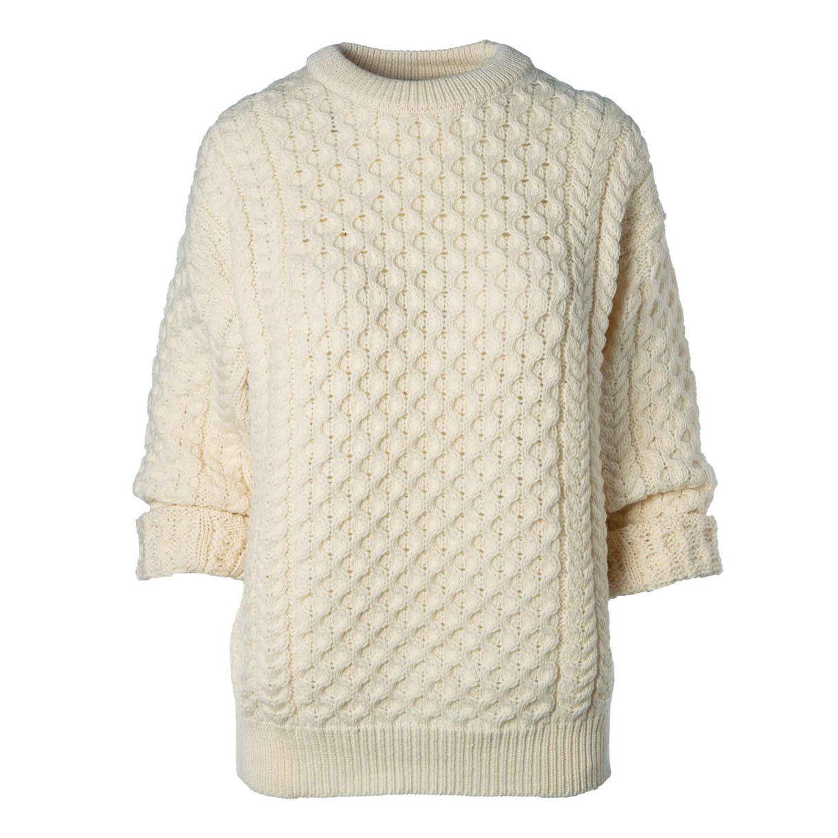 Kildare Unisex Longer Length Crewneck - Natural