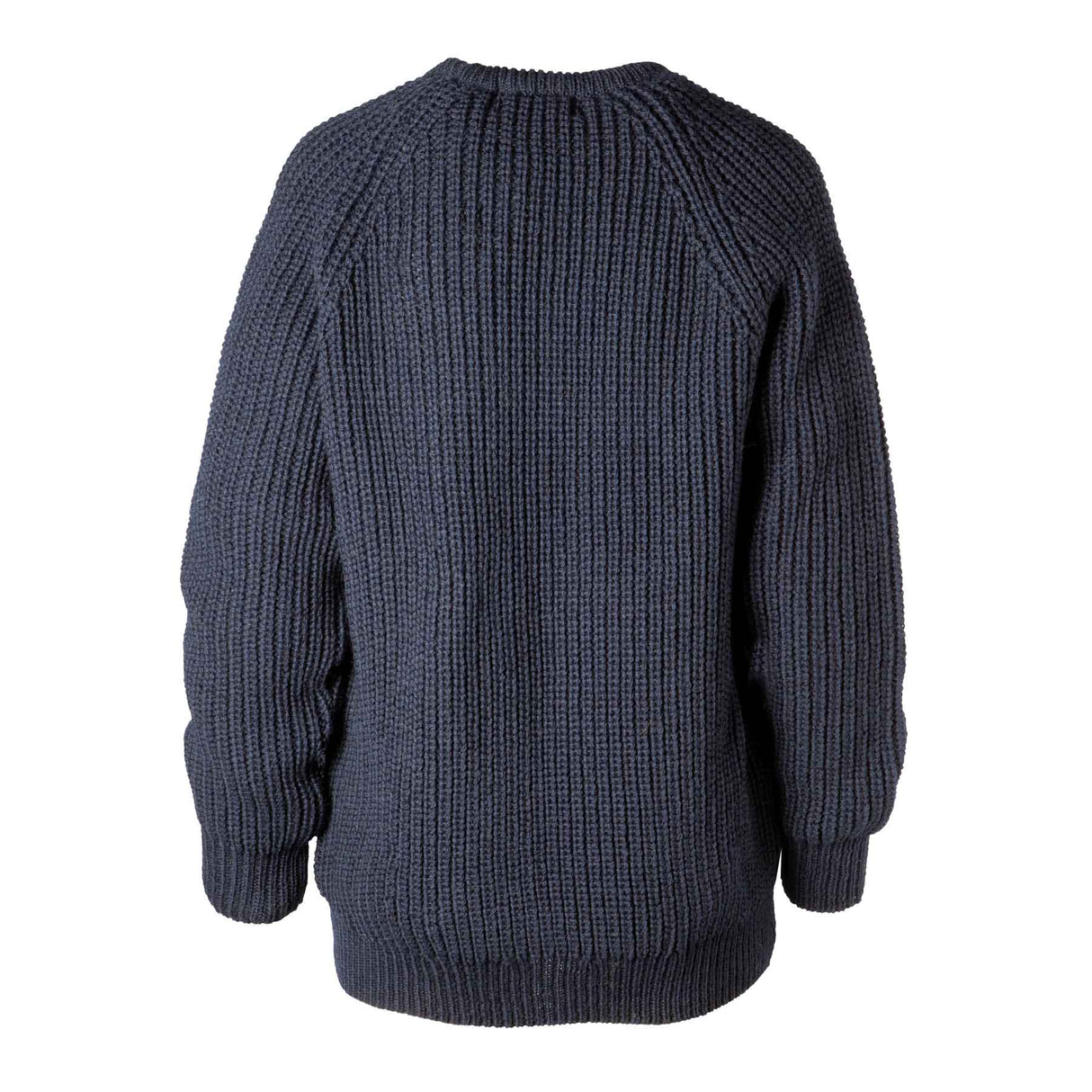 Fisherman Rib Crewneck Wool Sweater