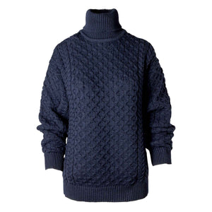 Carrick Unisex Turtleneck Sweater - Navy