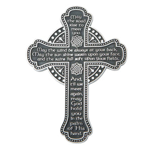 May The Road Rise Irish Blessing Cross