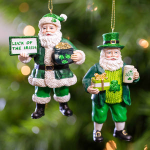 Santa Ornament Set