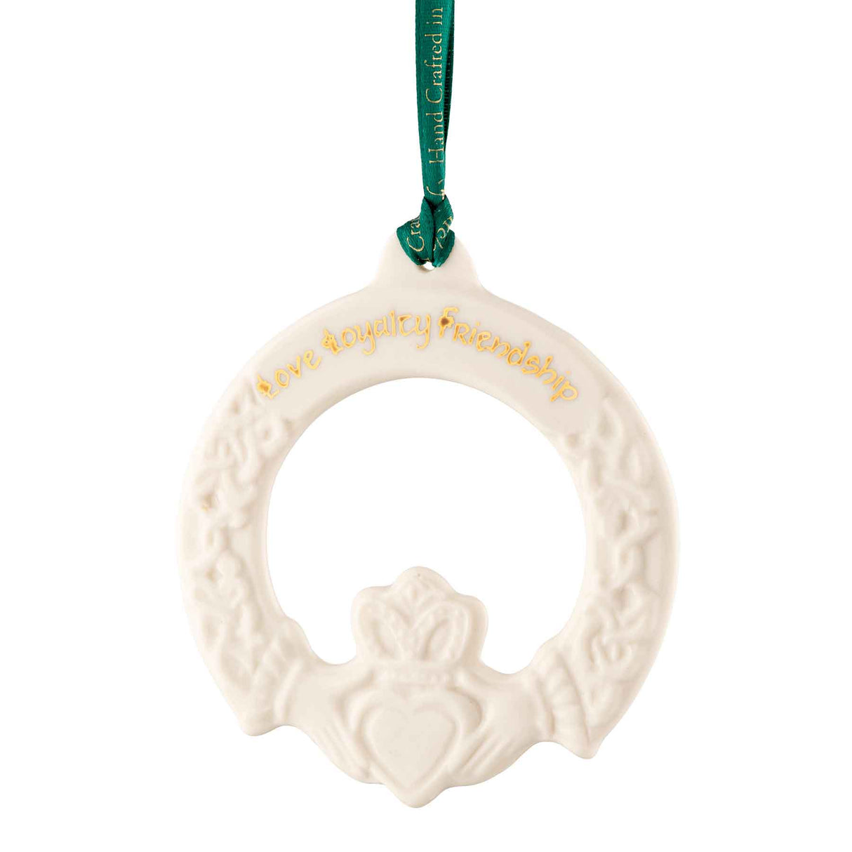 Belleek Claddagh Friendship Ornament