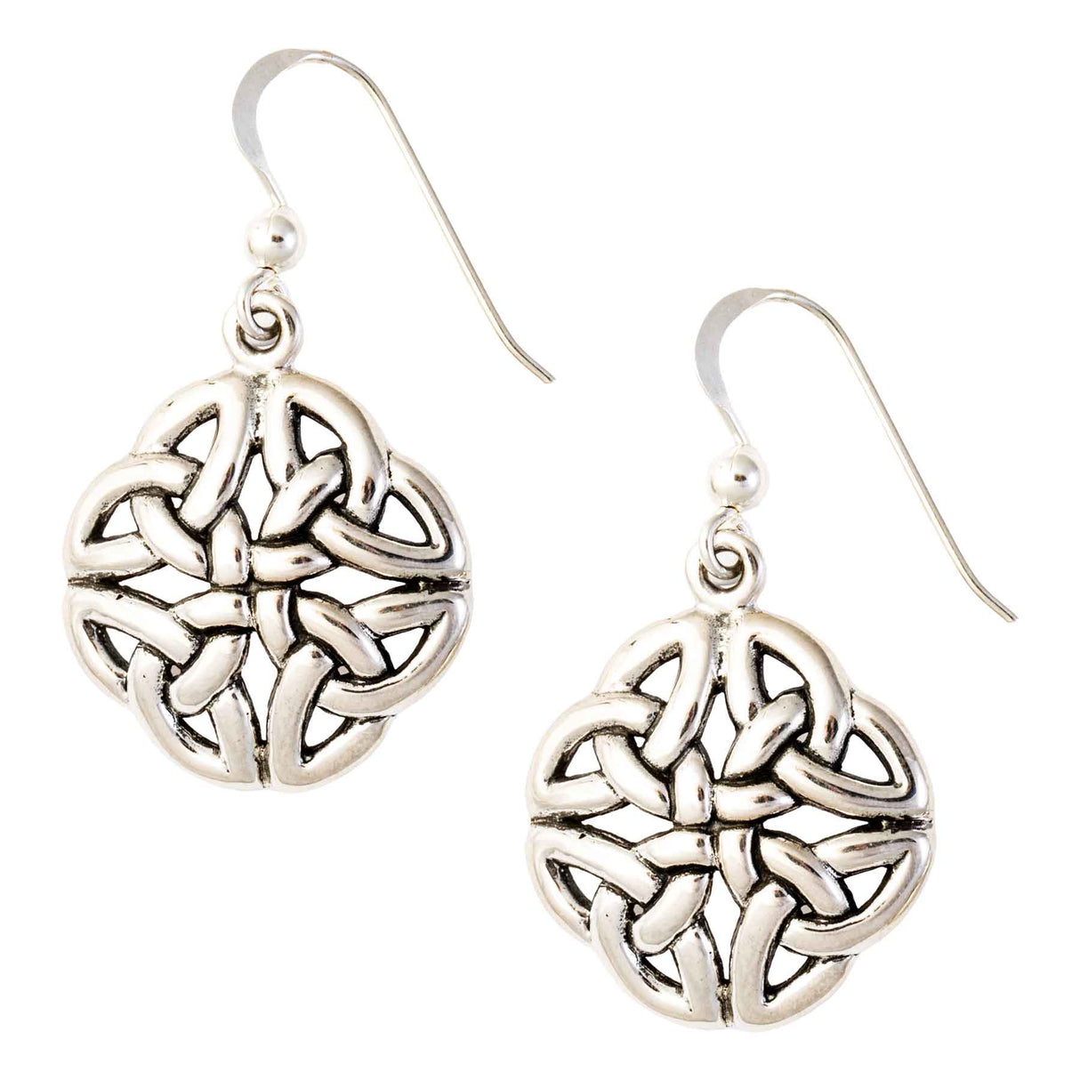 Celtic Knot Quadrata Dangle Earrings