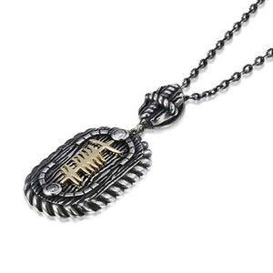 Ogham Necklace with Moissanite Stones - Creative Irish Gifts