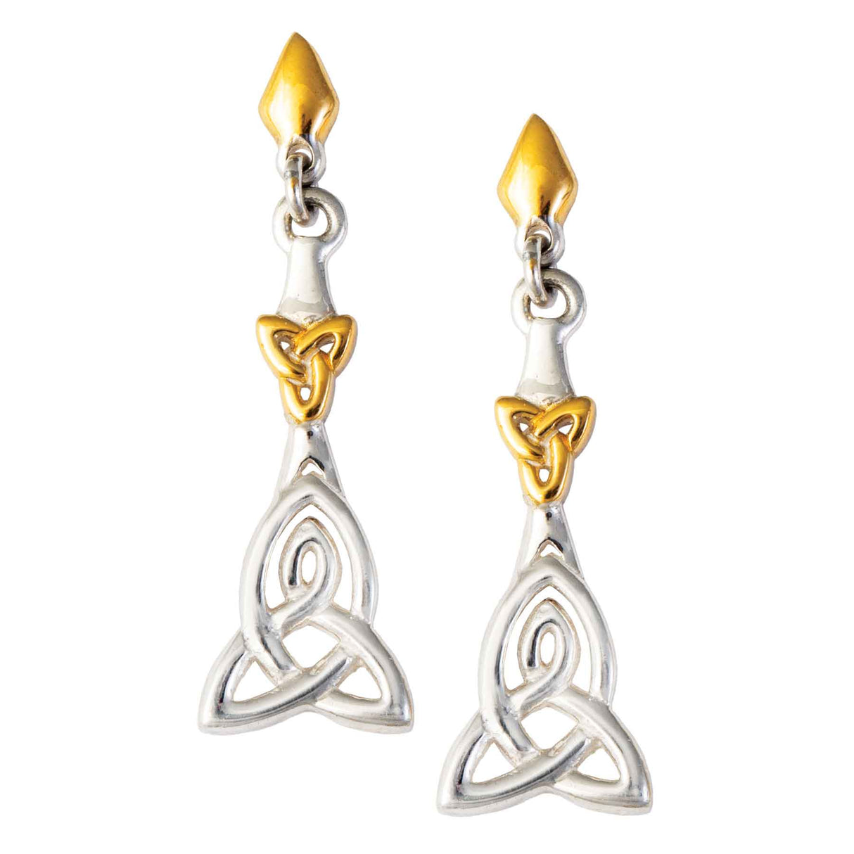 Celtic Trinity Knot Post Earrings