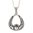 Celtic Knotwork Claddagh Pendant - Creative Irish Gifts