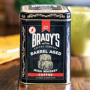 Brady's Barrel Aged Irish Whiskey Ground Coffee Tin