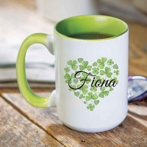 Personalized Shamrock Mug