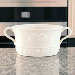 Belleek Claddagh Soup Bowl