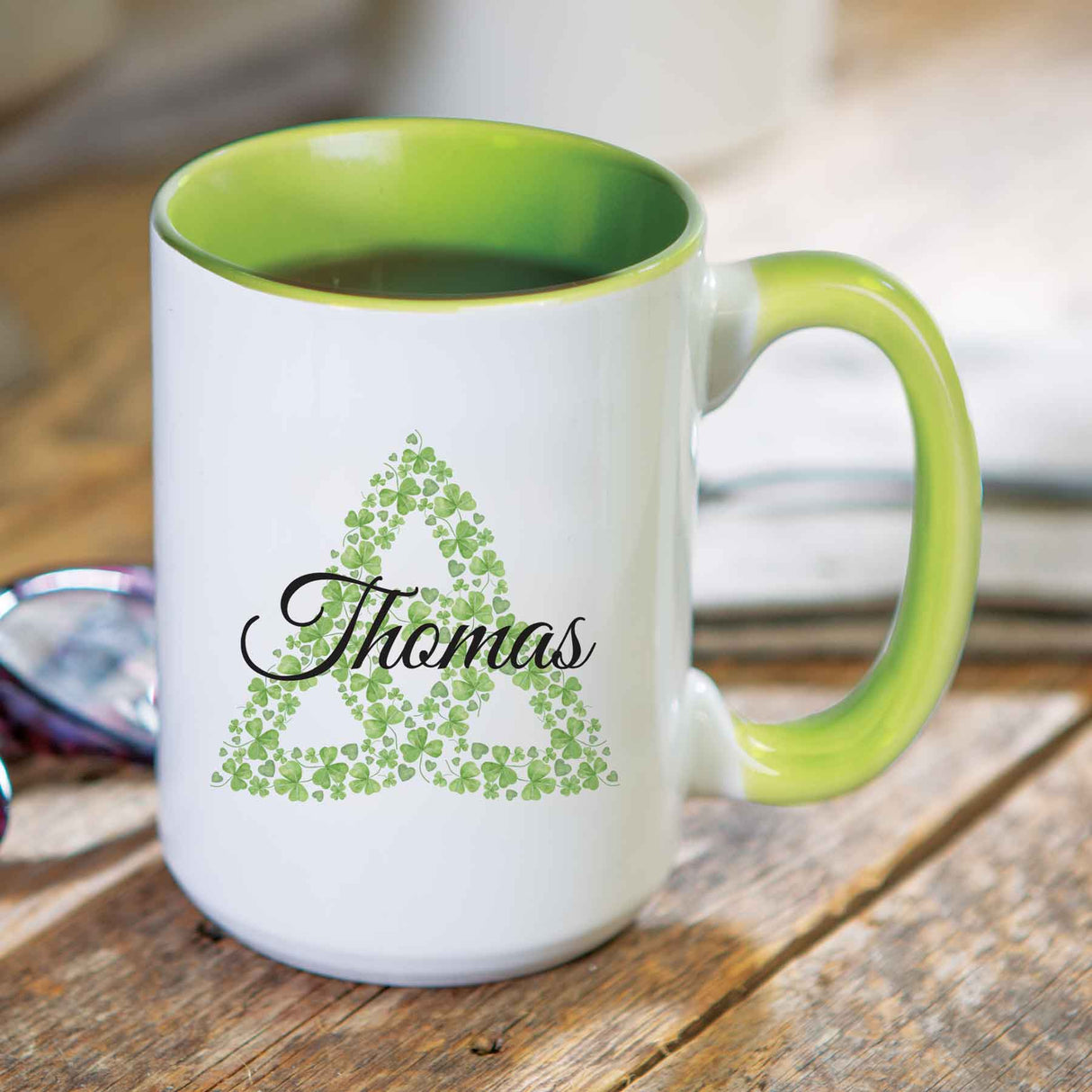 Personalized Shamrock Trinity Mug