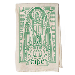 St. Patrick Stamp Tea Towel - Creative Irish Gifts