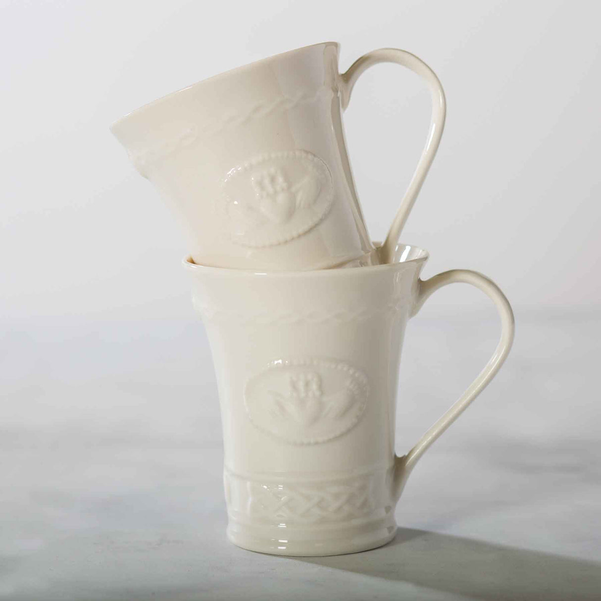 Belleek Claddagh Mugs