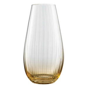 Galway Crystal Erne 9.5" Vase Amber - Creative Irish Gifts