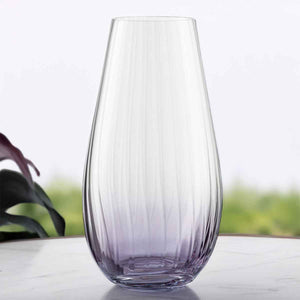 Galway Crystal Erne 9.5" Vase- Amethyst