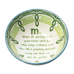 May Peace and Plenty Bowl - Creative Irish Gifts