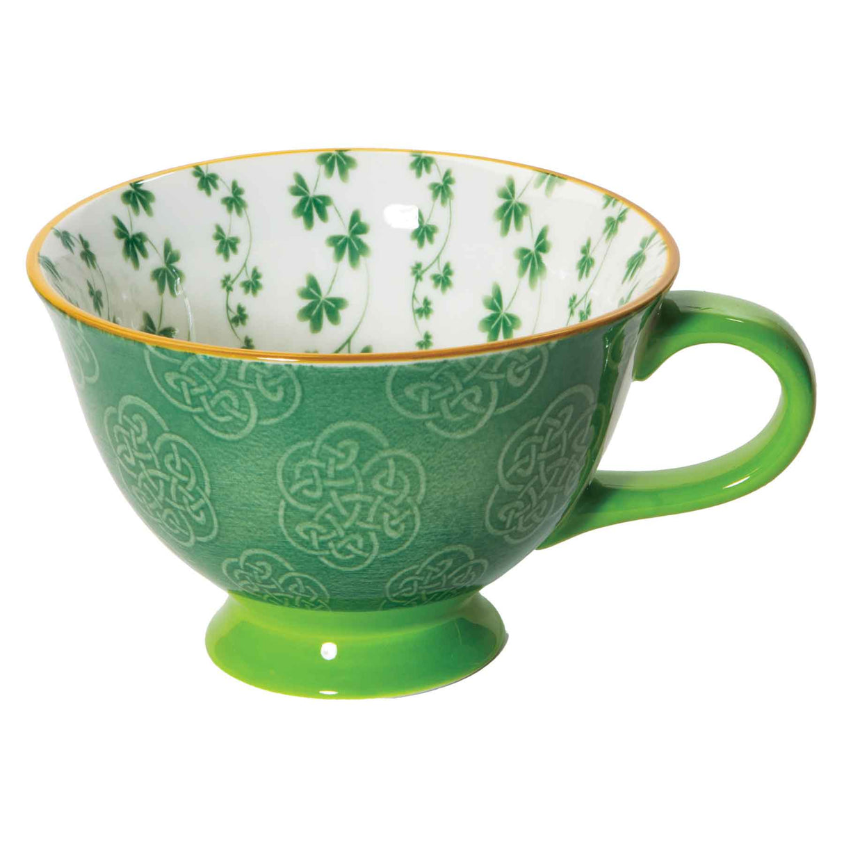 Trellis Shamrock Latte Mug - Creative Irish Gifts