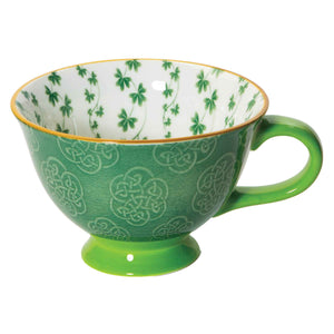 Trellis Shamrock Latte Mug - Creative Irish Gifts