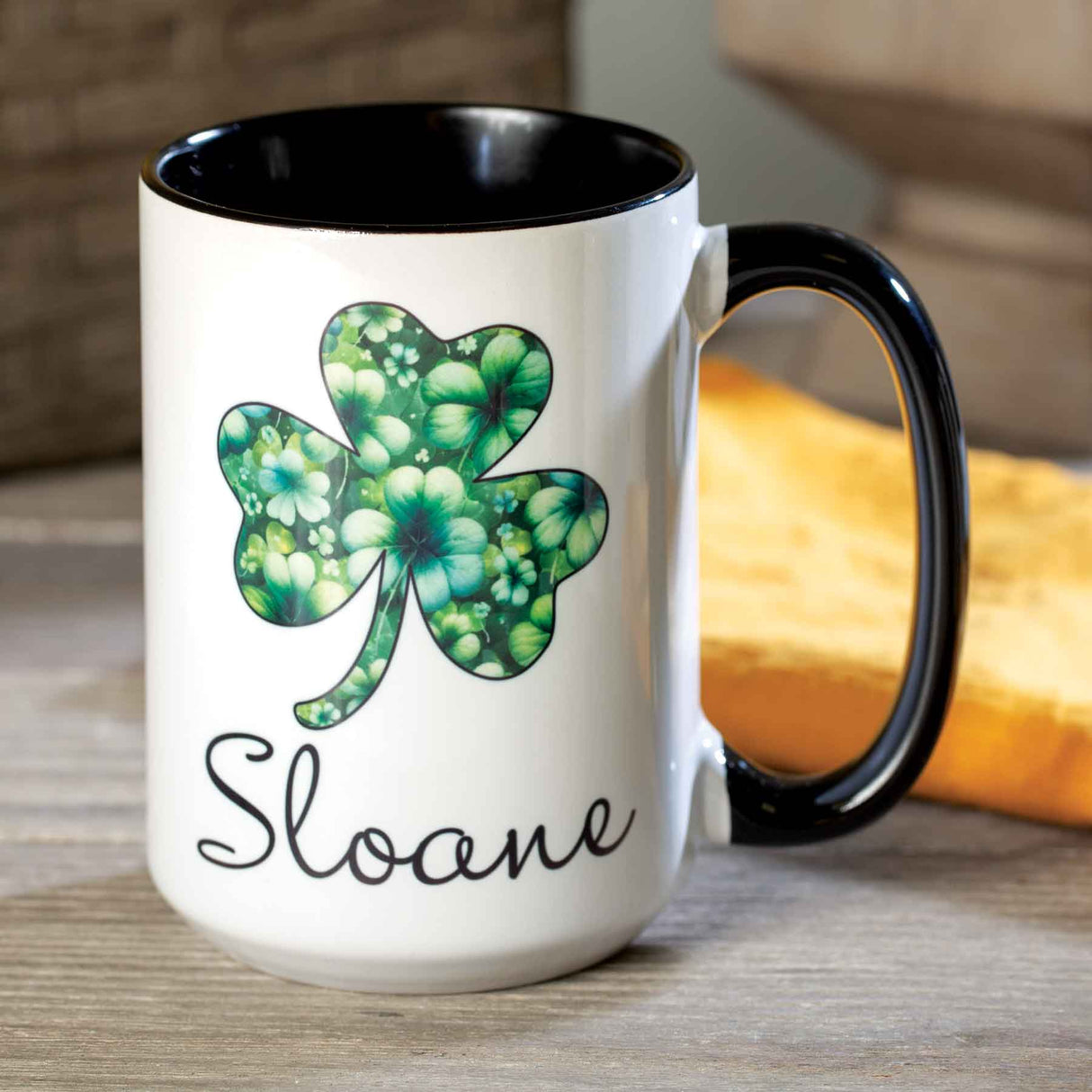 Personalized Shamrock Mug