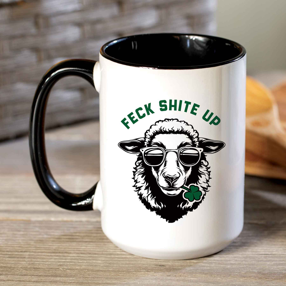 Feck Shite Up Sheep Mug