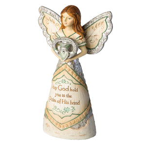 Irish Blessing Angel Holding Claddagh