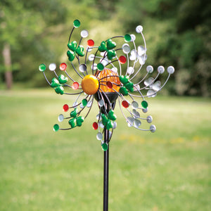 Shamrock Solar Outdoor Garden Spinner - Creative Irish Gifts