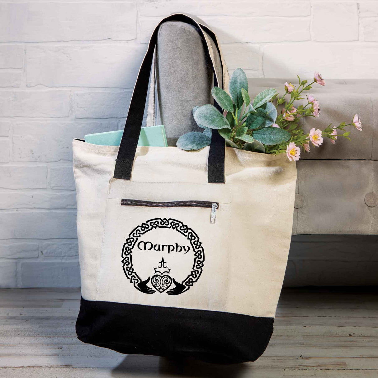 Personalized Claddagh Tote Bag