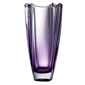 Galway Crystal Amethyst Dune 12" Square Vase - Creative Irish Gifts