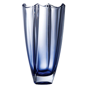 Galway Crystal Sapphire Dune 12" Square Vase - Creative Irish Gifts