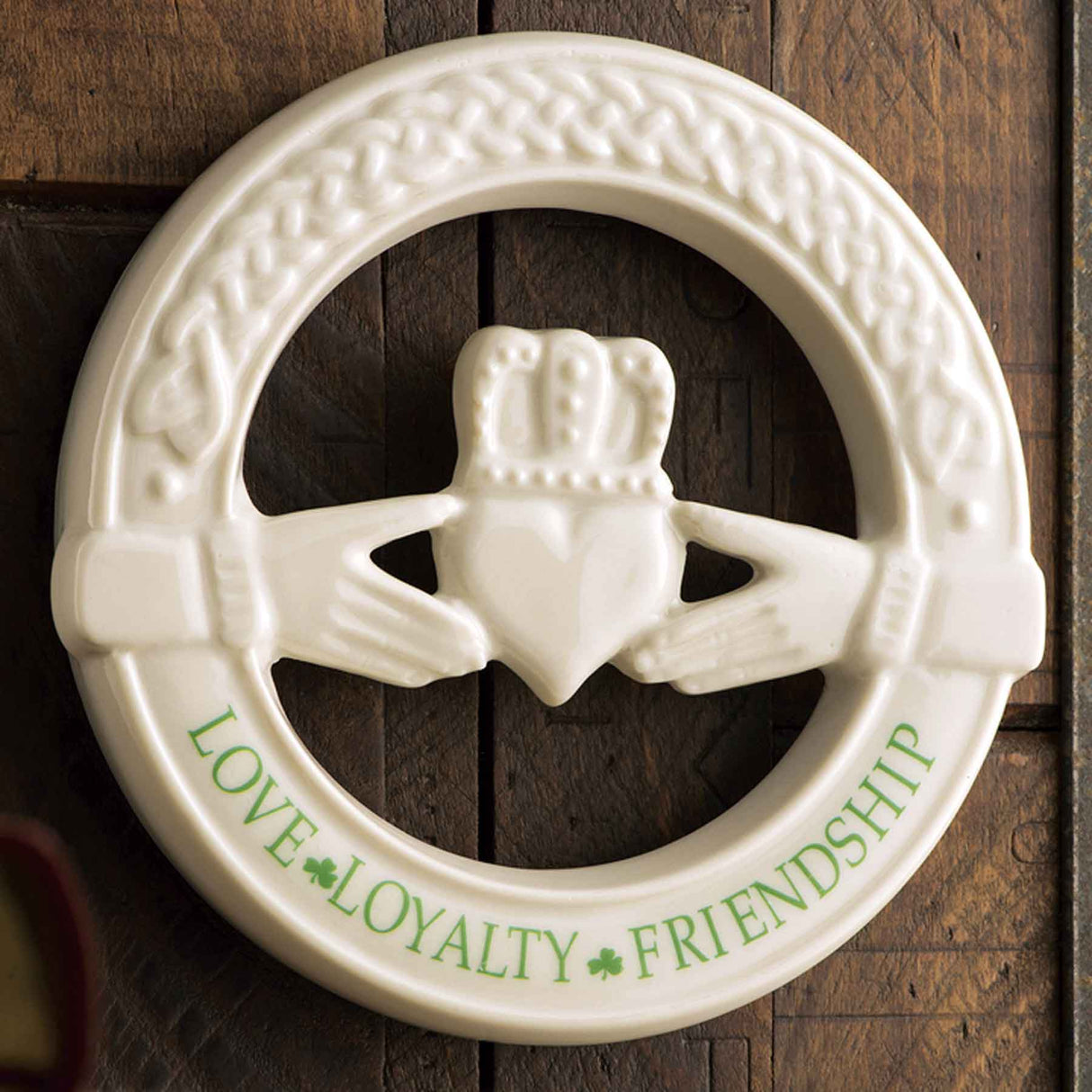 Belleek Claddagh Wall Plaque - Creative Irish Gifts