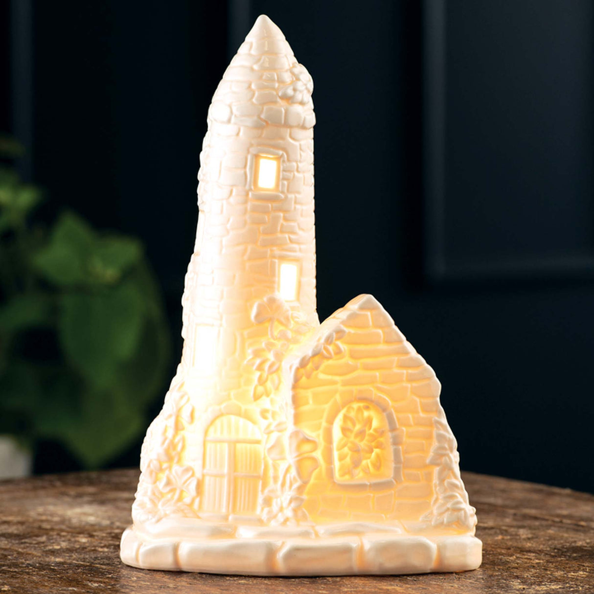 Belleek Classic Devenish Tower Luminaire - Creative Irish Gifts