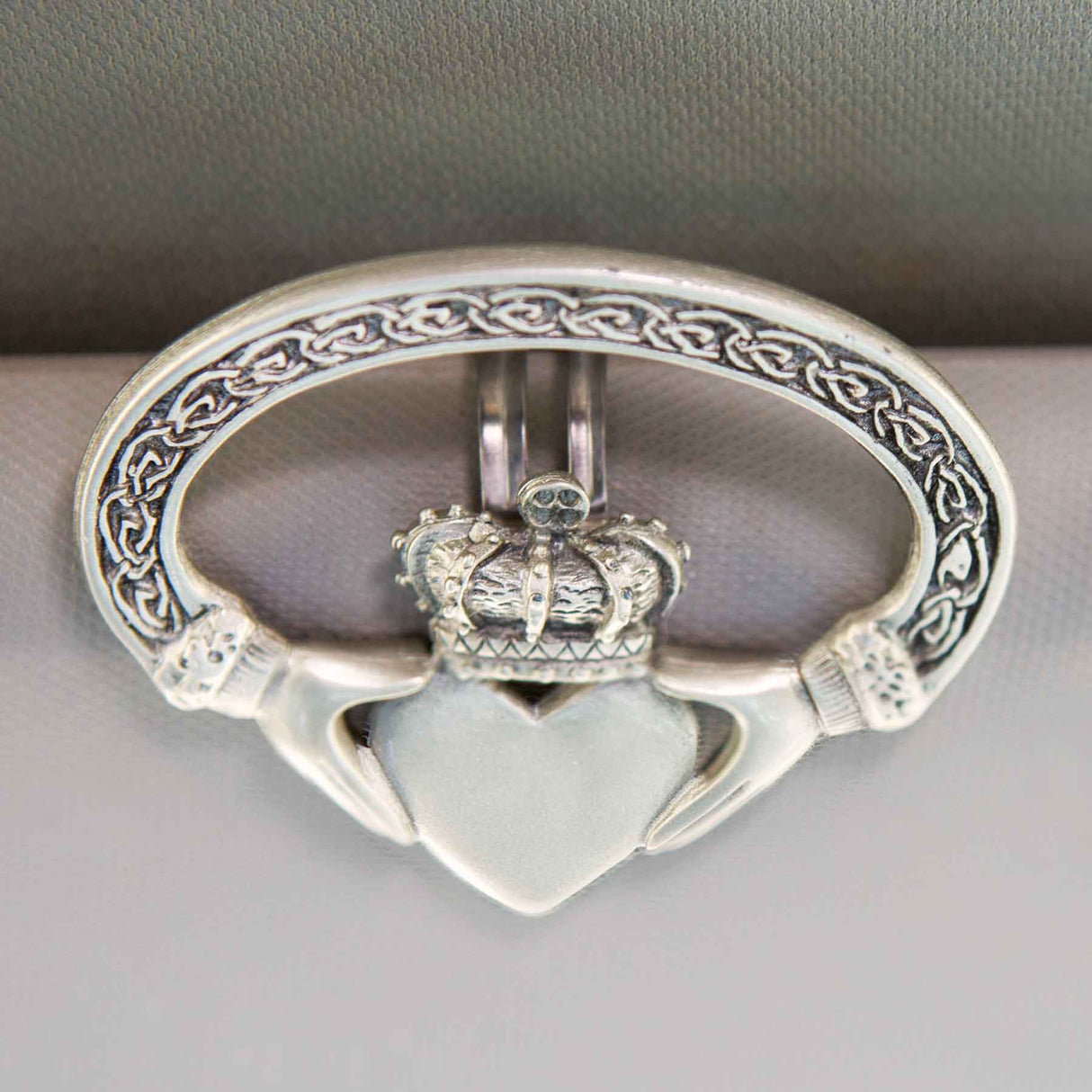 Irish Claddagh Visor Clip