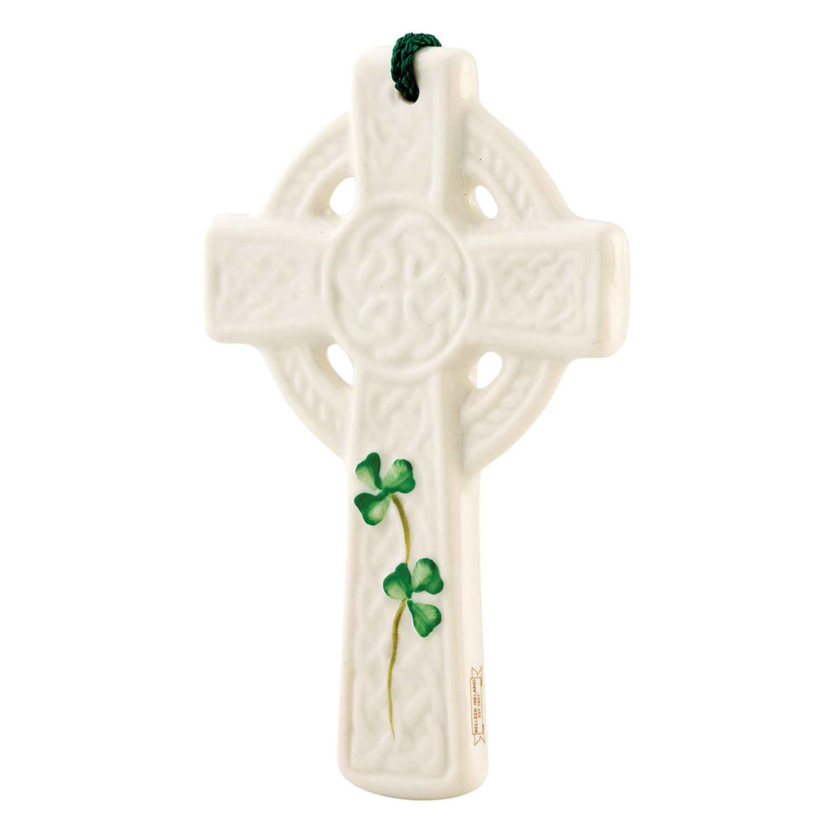 Belleek St. Kieran's Celtic Cross Ornament