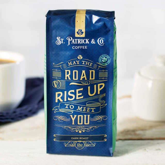 St Patrick & Co. May The Road Rise Up To Meet You Dark Roast Ground Coffee, 12 oz. - Creative Irish Gifts