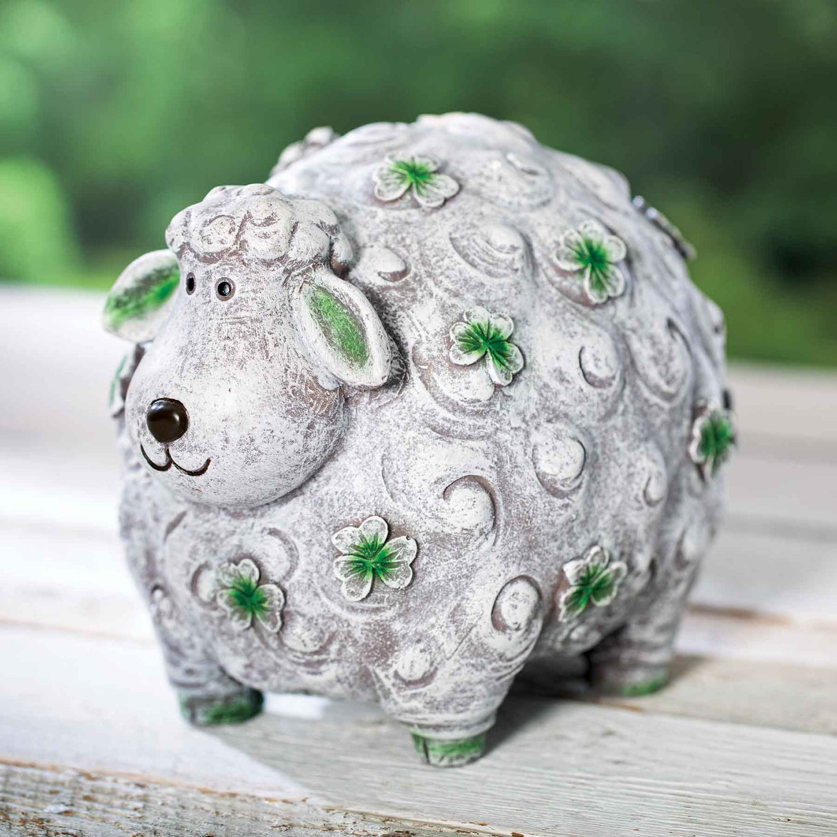 Shamrock Sheep Garden Statue - Creative Irish Gifts