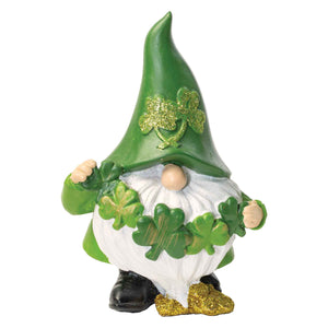 Resin Irish Clover Gnome - Creative Irish Gifts