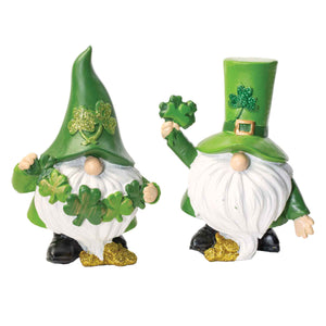 Resin Irish Clover Gnome - Creative Irish Gifts