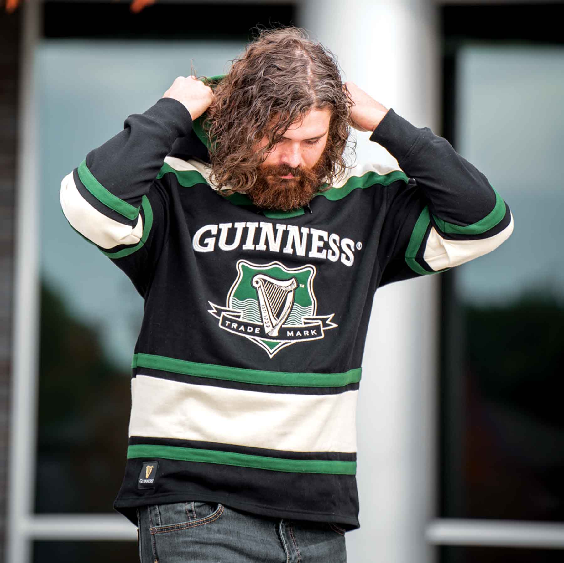 Hockey Style Guinness Sweatshirt Jersey