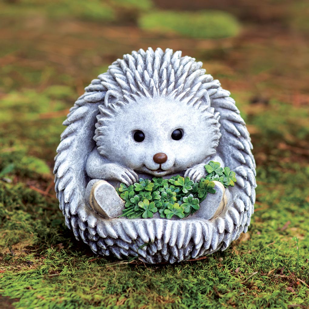 Hedgehog with Shamrocks Garden Statues by Creative Irish Gifts