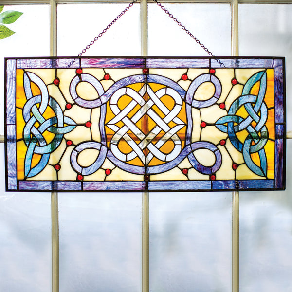 Celtic Trinity Knot Stained Glass Window Hanging Irish Decor Bedroom Living  Room Kitchen AS1164 - Suncatchers & Mobiles - Los Angeles, California, Facebook Marketplace